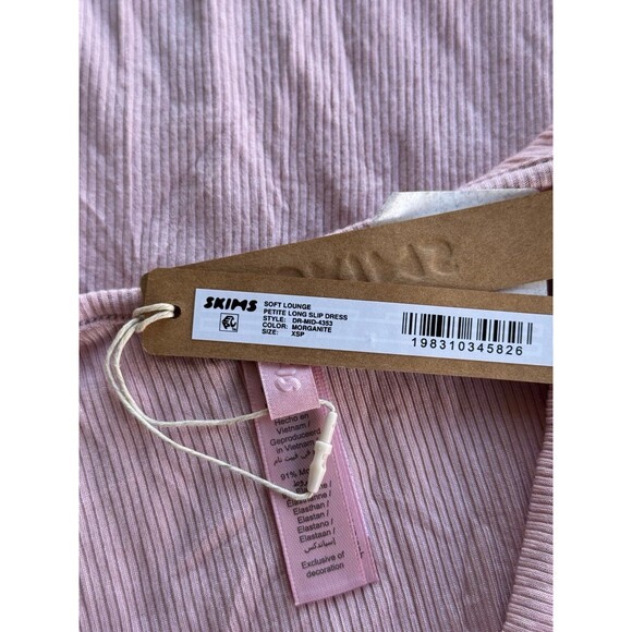 Skims Soft Lounge Petite Long Slip Dress Morganite Size XSP - Picture 12 of 12
